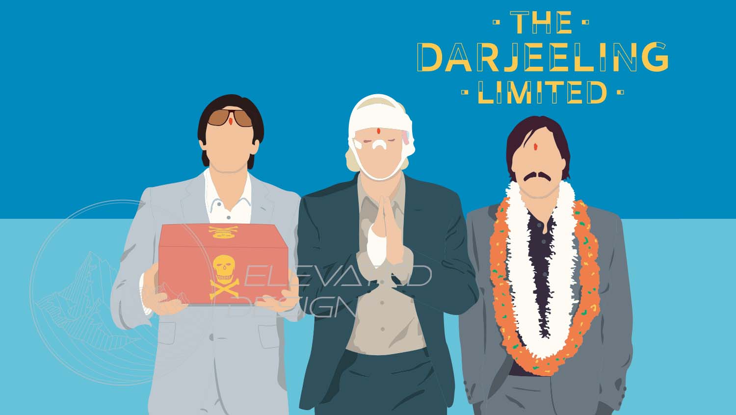 The Darjeeling Limited Wes Anderson Minimalist Movie 